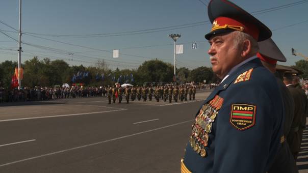 "Independence Day" parade in Tiraspol, the capital of Transnistria