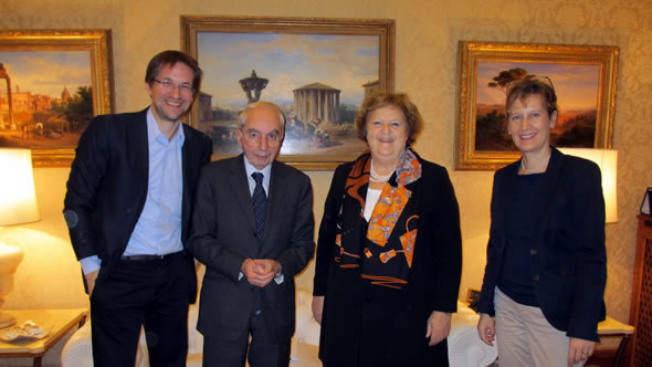 Gerald Knaus, Giuliano Amato, Anna Maria Cancellieri, and Alexandra Stiglmayer. Photo: ESI