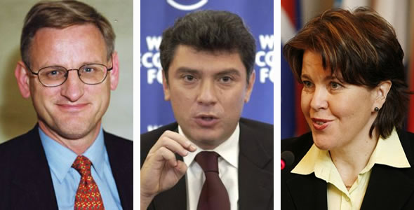 Carl Bildt, Boris Nemtsov, Teija Tiilikainen