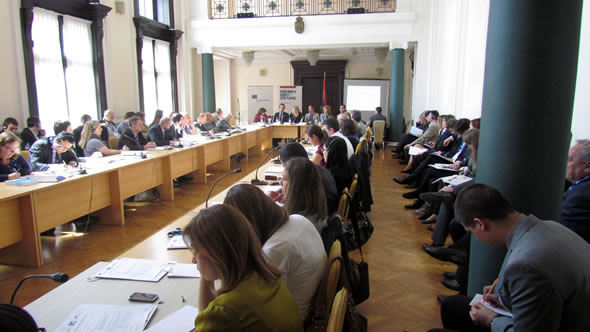 The conference room in Serbia's Ministry of Foreign Affairs. Photo: European Movement in Serbia