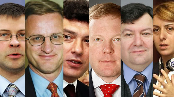 Valdis Dombrovskis – Carl Bildt – Boris Nemtsov – Marko Mihkelson – Emanuelis Zingeris – Eka Tkeshelashvili