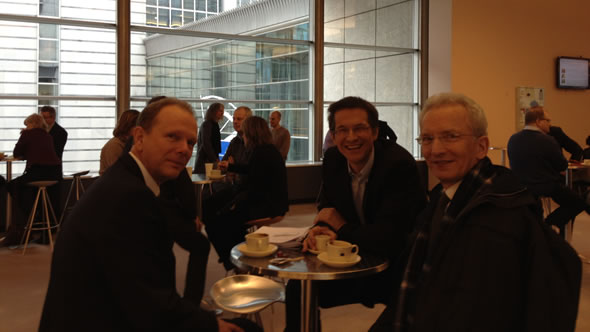 Raimund Löw (ORF), Gerald Knaus, and Stefan Lehne (Carnegie Europe). Photo: ESI
