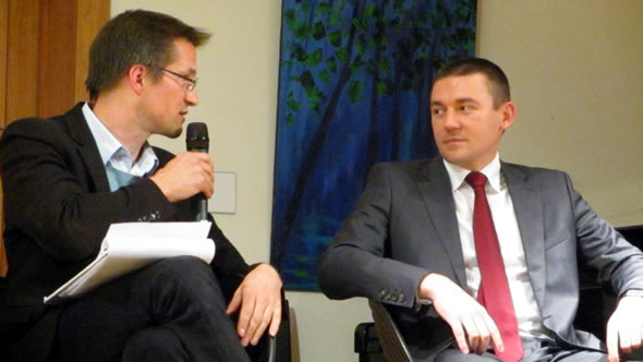 Gerald Knaus and Miljenko Petrak. Photo: ESI