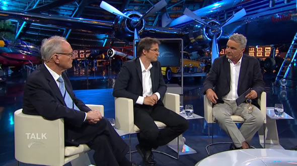 Klaus Hänsch, Gerald Knaus, and Johannes Willms. Photo: ServusTV