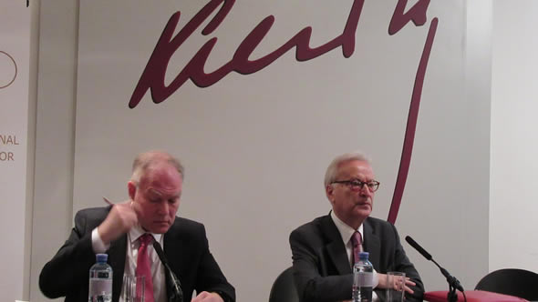 Selim Yenel and Hannes Swoboda. Photo: Kreisky Forum
