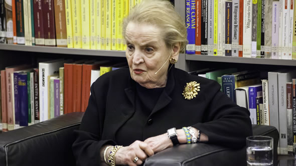 Madeleine Albright. Photo: IWM / Daniel Mikkelsen