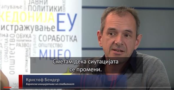 Kristof interviewed by Vladimir Mircevski of Alsat for the talk show “360 Degrees”