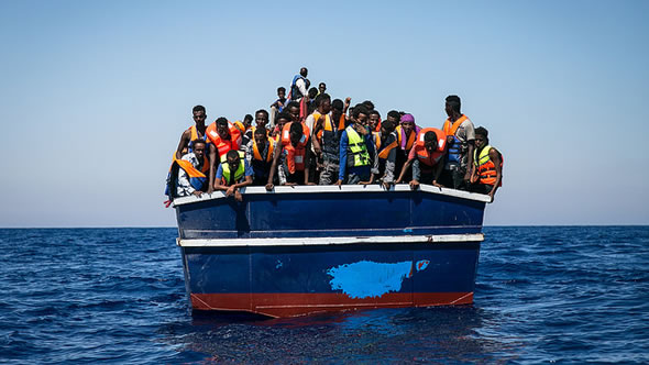Refugee boat. Photo: flickr/Sea-Watch Org