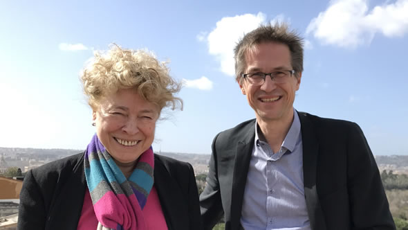 Gesine Schwan and Gerald Knaus. Photo: ESI