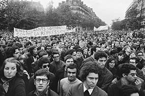 Protesters in Paris May 1968
