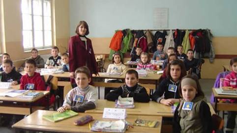 Class room in Kosovo