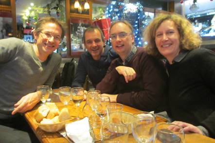 ESI meeting in Paris – Gerald, Kristof, Marcus and Alex – December 2014
