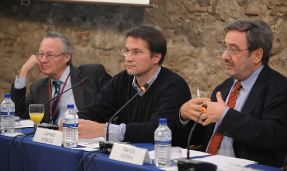 Josep Piqué, Gerald Knaus, and Narcís Serra