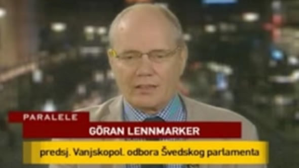 Göran Lennmarker live on Croatian TV, June 7 2009