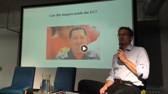 "Human rights and rule of law under attack – defending red lines in Europe today". Screenshot: Video-KOD