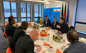 In Stuttgart with CDU members of state parliament