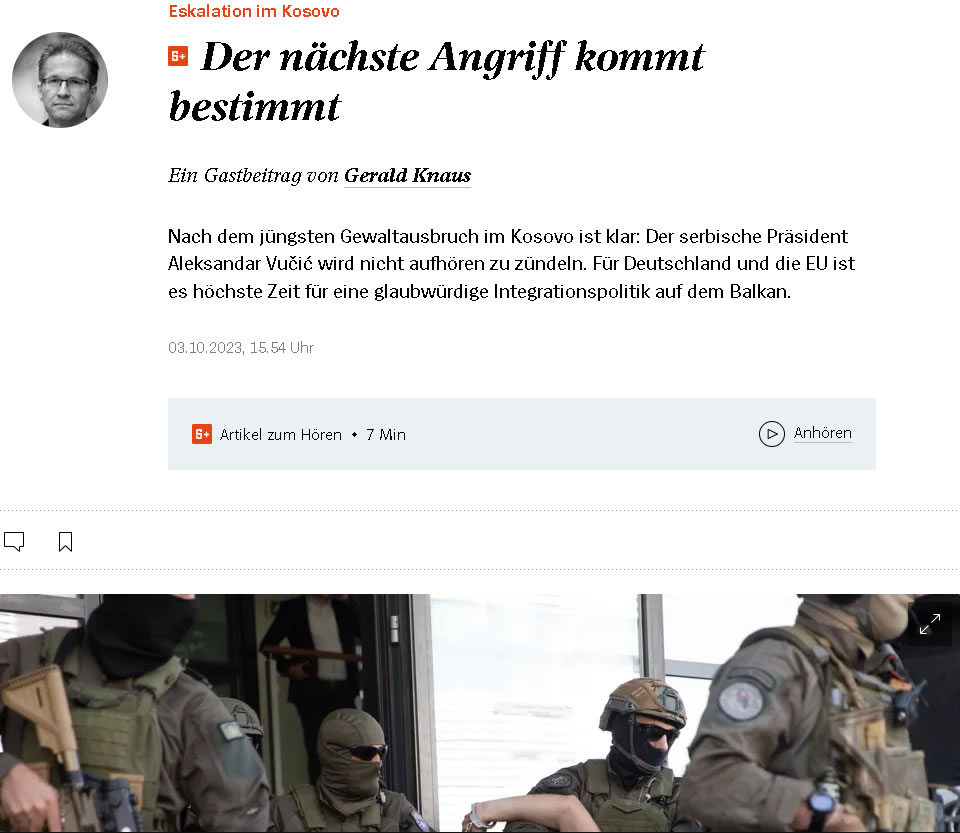Der Spiegel, Gerald Knaus: Der nächste Angriff kommt bestimmt (3. Oktober 2023)