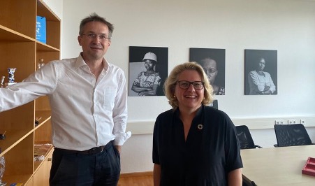 Gerald Knaus with Svenja Schulze